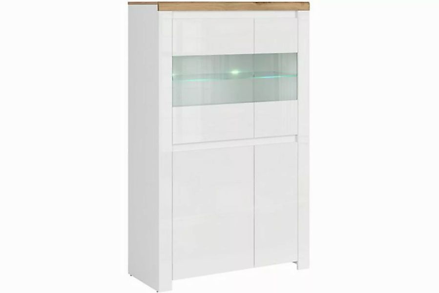 KONSIMO® Vitrine DAMINO Vitrine mit Türen, mit Einlegeböde, glänzend,viel S günstig online kaufen