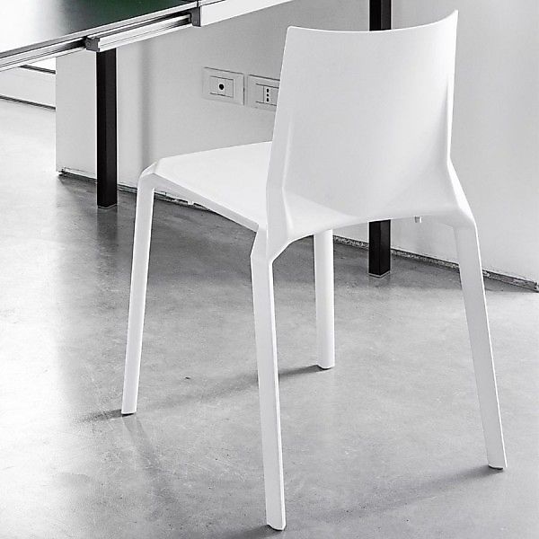 Kristalia PLANA stapelbarer Stuhl In/Outdoor (4 Stück) | Ausführung weiß günstig online kaufen