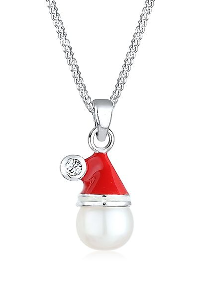 Elli Perlenkette Nikolausmütze Süßwasserzuchtperlen 925 Sterling günstig online kaufen
