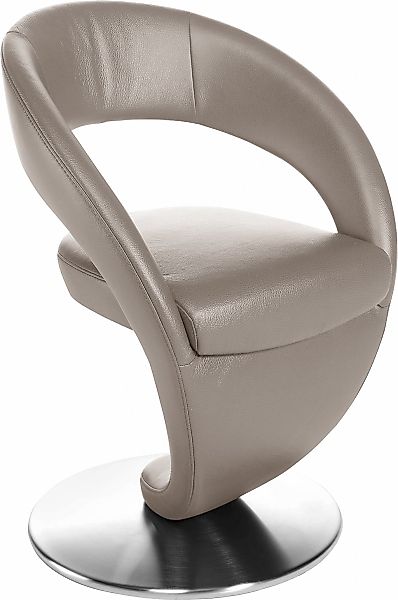 K+W Komfort & Wohnen Drehstuhl "Wave" () Design-Drehstuhl, Drehteller in Ed günstig online kaufen