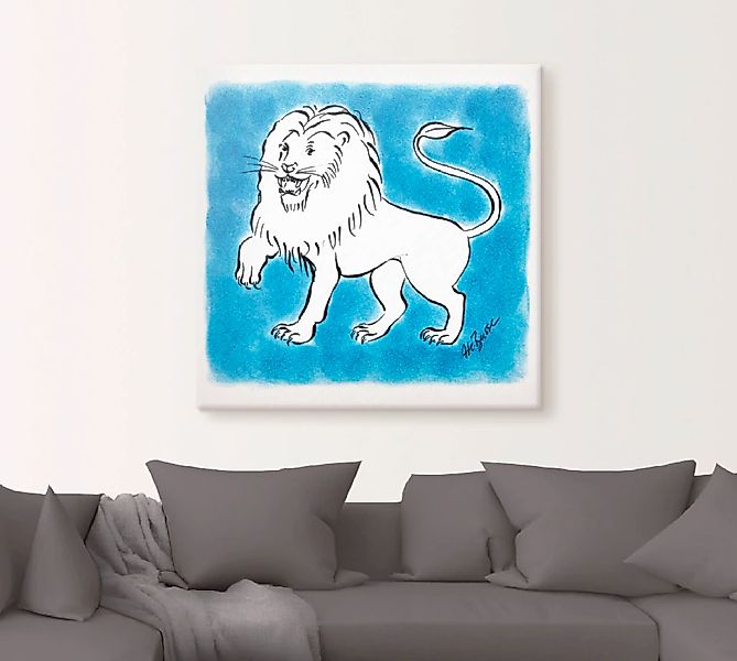 Artland Leinwandbild »Serie Sternzeichen Löwe«, Sternzeichen, (1 St.), auf günstig online kaufen