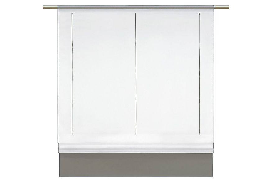 Joyswahl Raffrollo Gina, mit Stangendurchzug, Voile Bändchenrollo,Tunnelzug günstig online kaufen