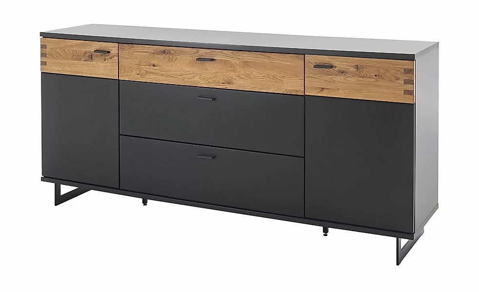 Sideboard  Malina ¦ schwarz ¦ Maße (cm): B: 180 H: 84 T: 44 Kommoden & Side günstig online kaufen