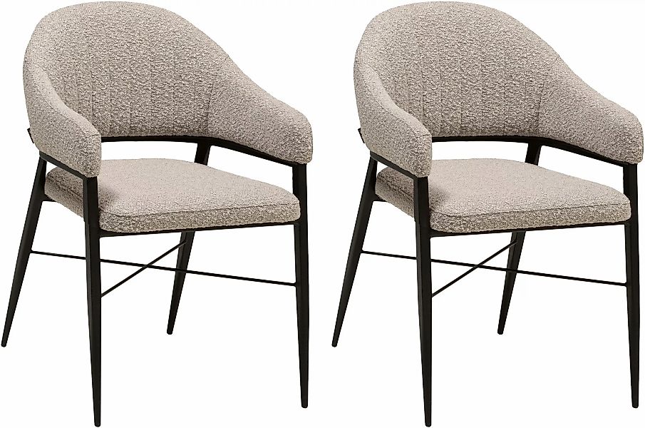 OMG Design Armlehnstuhl "Roma", (Set), 2 St., Stoff, bequemer Esszimmerstuh günstig online kaufen