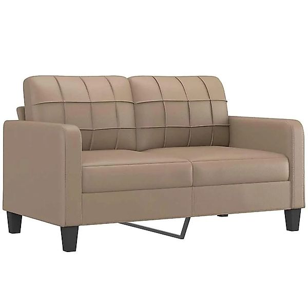 vidaXL 2-Sitzer-Sofa Cappuccino-Braun 140 cm Kunstleder 359121 günstig online kaufen