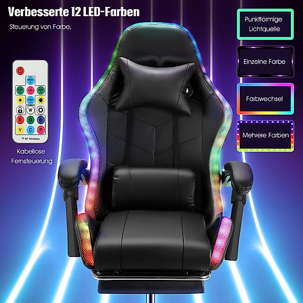 WILGOON Gaming-Stuhl Gaming Chair mit RGB-LEDs, günstig online kaufen