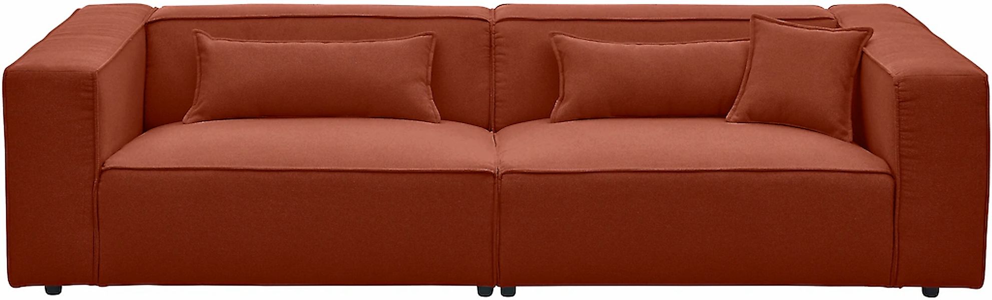 LeGer Home by Lena Gercke 3-Sitzer "PIARA, Couch mit Kedernaht, Sofa in Cor günstig online kaufen
