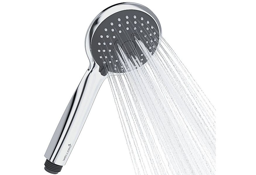 Wellgro Duschbrause Duschkopf mit 3 Sprüheinstellungen günstig online kaufen