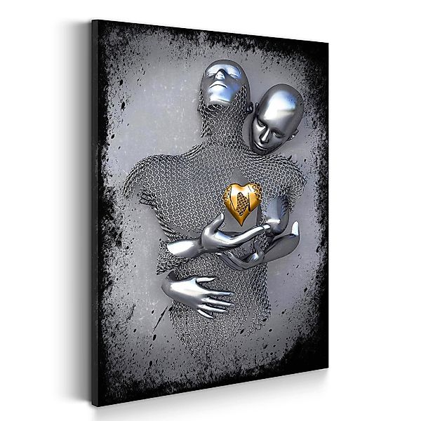 Artedinoi Leinwandbild Metallfigur abstrakt Two Lovers günstig online kaufen