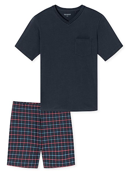 Schiesser Pyjama V-Ausschnitt - Comfort Essentials günstig online kaufen