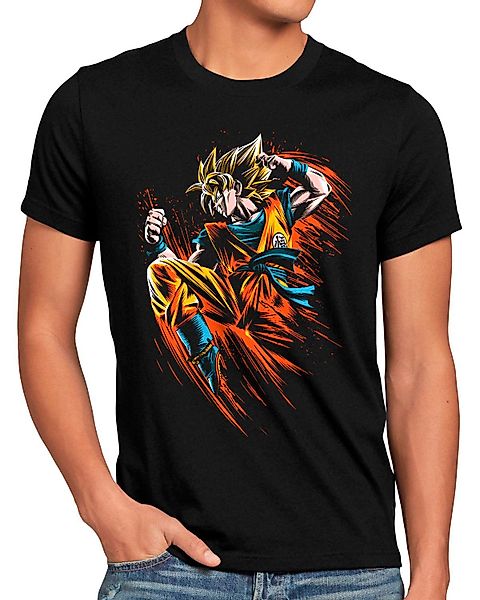 style3 T-Shirt Super Sayajin Attack super günstig online kaufen