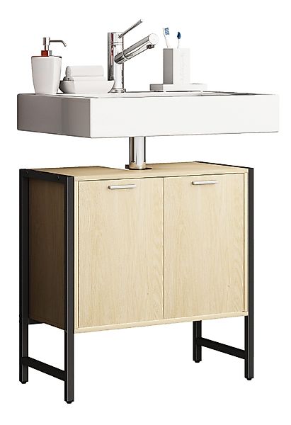 VCM Waschbeckenunterschrank Holz Badmöbel Badunterschrank Edino günstig online kaufen