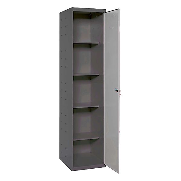 PROREGAL Putzmittelschrank AMEGO HxBxT 180 x 40 x 40 cm 4x Fachboden Grau-A günstig online kaufen