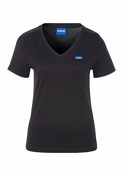 HUGO Blue T-Shirt "Classic V", mit Logo günstig online kaufen
