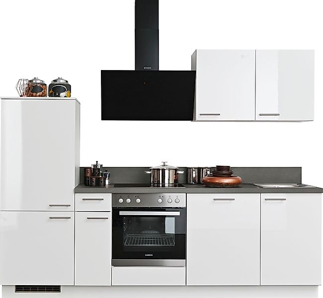 KOCHSTATION Küchenzeile "KS-Scafa, vormontiert, mit höhenverstellbaren Füße günstig online kaufen