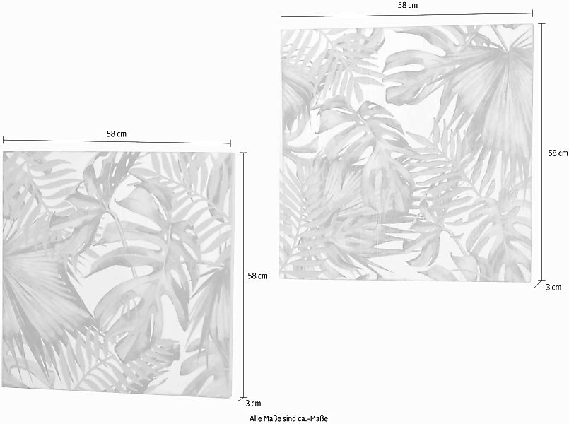 HOFMANN LIVING AND MORE Wanddekoobjekt, (Set, 2 St.) günstig online kaufen