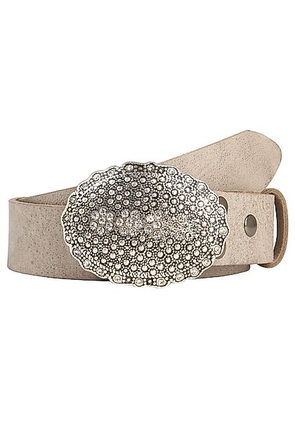 Rettungsring Gürtel Ledergürtel, mit austauschbarer Schließe "Oval Nieten M günstig online kaufen