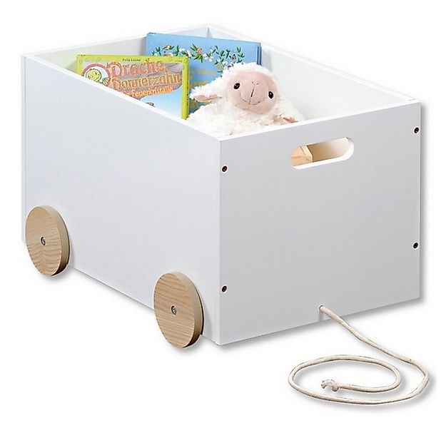 KESPER® Holzkiste Kinder Spielzeugkiste mit Rollen rollbare Spielkiste, mit günstig online kaufen