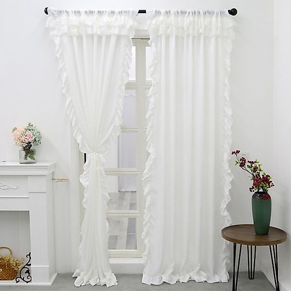Coonoor Vorhang Weiß Vorhänge Boho Gardinen günstig online kaufen