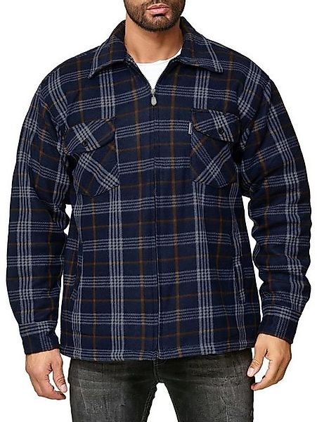 Egomaxx Blouson Thermohemd Holzfäller Gefütterte Kariert Flanell (1-St) günstig online kaufen