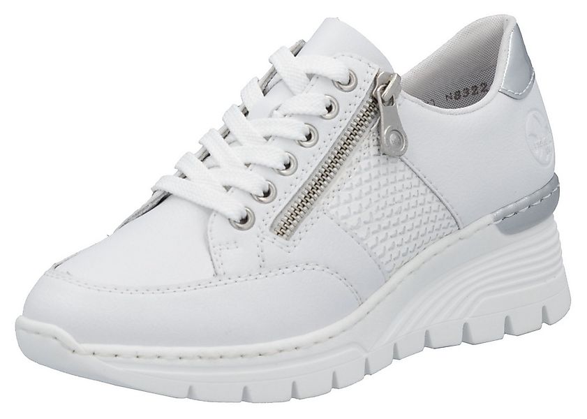 Rieker Keilsneaker, Halbschuh, Freizeitschuh, Schnürschuh, Sneaker mit Reiß günstig online kaufen