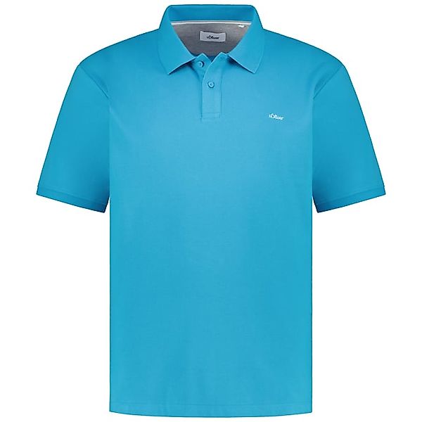 s.Oliver Kurzarmshirt Poloshirt aus Baumwollpiqué Stickerei günstig online kaufen
