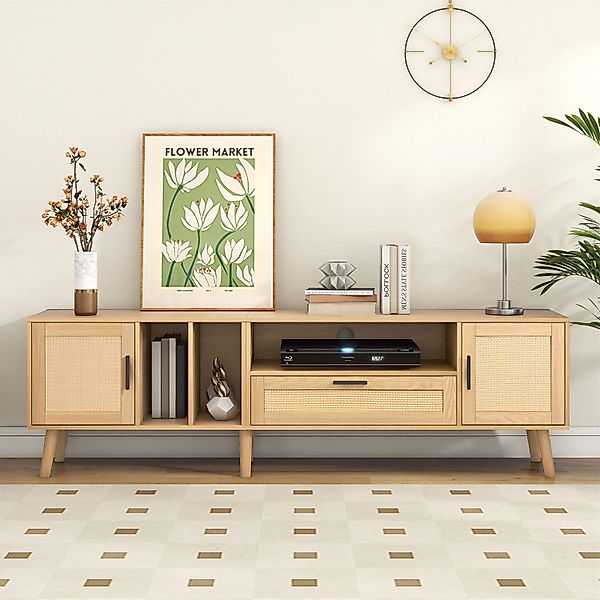 autolock TV-Schrank TV-Konsolentisch mit echtem Rattandesign,TV-Board günstig online kaufen