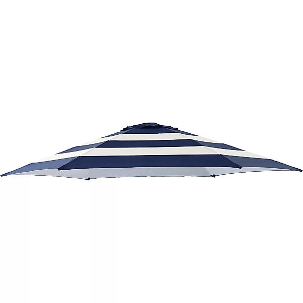 Ersatz-Bespannung für Balkonschirm Honolulu Blau-Weiß Ø 300 cm günstig online kaufen