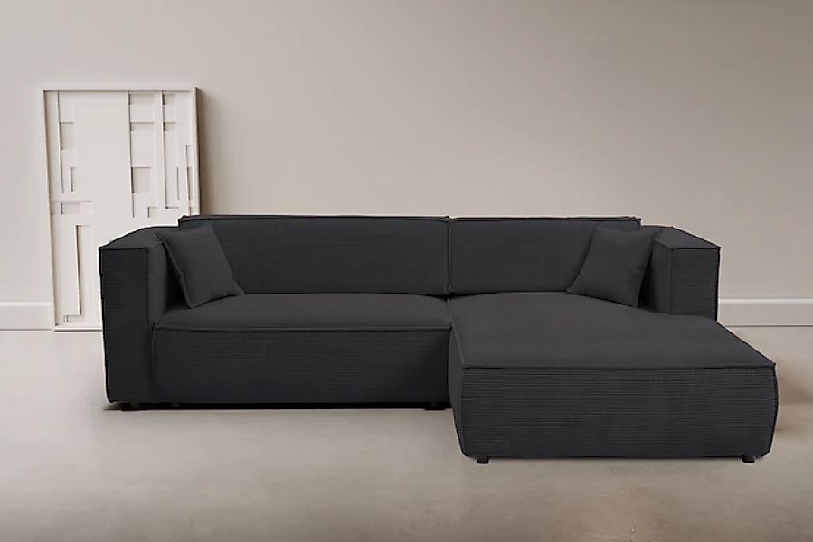 WERK2 Ecksofa »Atlanta-New, modernes Design, Stellmaße 295x182 cm, L-Form, günstig online kaufen