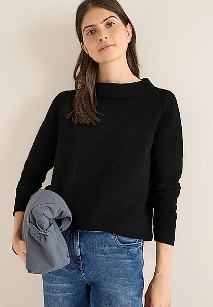 CECIL Stehkragenpullover im Glitzer-Look günstig online kaufen