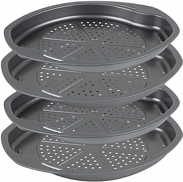 CHG Pizzablech »SENSAZIONE«, Metall, (Set, 4 St.), Made in Germany günstig online kaufen