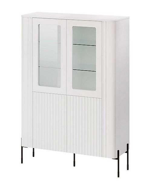 99rooms Vitrine Reva (Standvitrine, Wohnmöbel) mit Glastüren, aus Holzwerks günstig online kaufen
