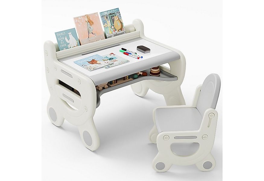 TLGREEN Kindersitzgruppe Tisch und Stuhlset für Kinder, Zeichentisch und St günstig online kaufen