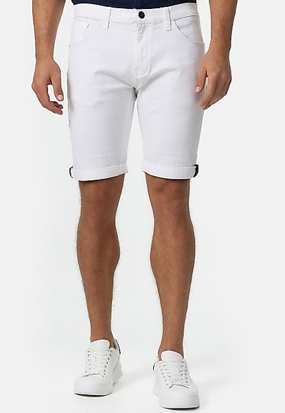 Indicode Jeansshorts Villeurbanne aus elastischer Bauwoll-Qualität günstig online kaufen