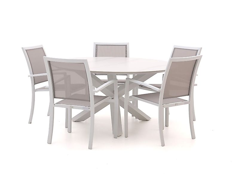 Bellagio Anzio/Lodola ø 150 cm Gartenmöbel-Set 6-teilig stapelbar günstig online kaufen