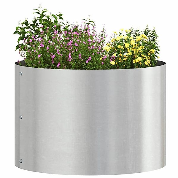 vidaXL Blumentopf Garten 5 pcs Silber günstig online kaufen