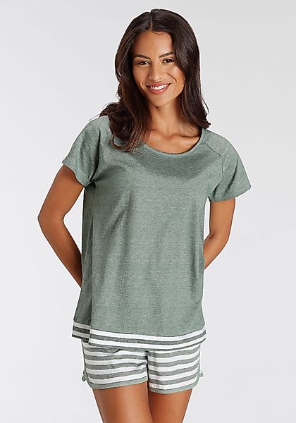 Vivance Dreams Shorty, (2 tlg.), mit Streifen-Details günstig online kaufen