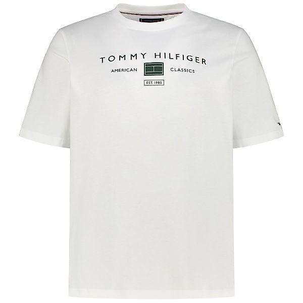 Tommy Hilfiger T-Shirt mit Label-Print Farbe weiß Größe: 3XL günstig online kaufen