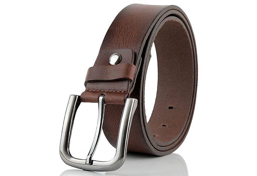 herémood Ledergürtel Gürtel Herren 4 cm breit Ledergürtel Jeans Premium Wei günstig online kaufen