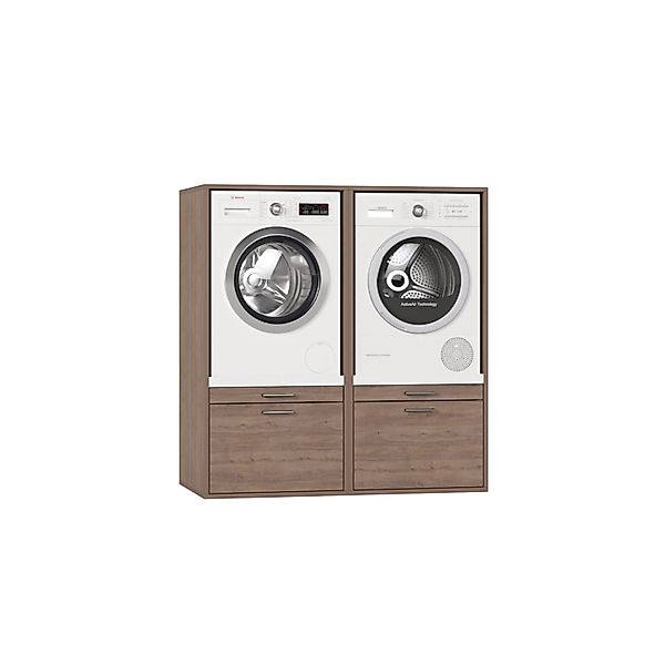 Waschturm Waschmaschinenschrank Twin collection 4.1 Natur Eiche-Optik günstig online kaufen