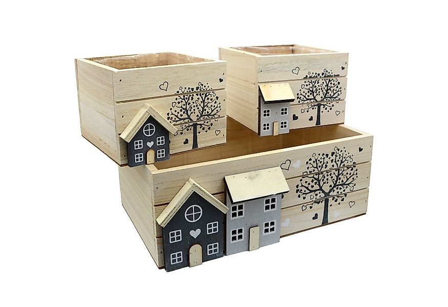 UNUS HOME Dekokiste Pflanzkisten Dekokisten (1 x 26x16x10(LxBxH) 2 x 12x12x günstig online kaufen