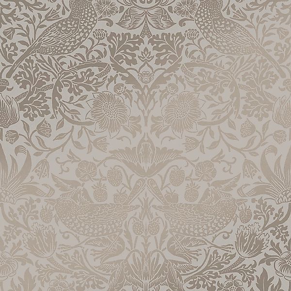 WILLIAM MORRIS AT HOME Vliestapete Strawberry Thief Fibrous, texturiert, Re günstig online kaufen
