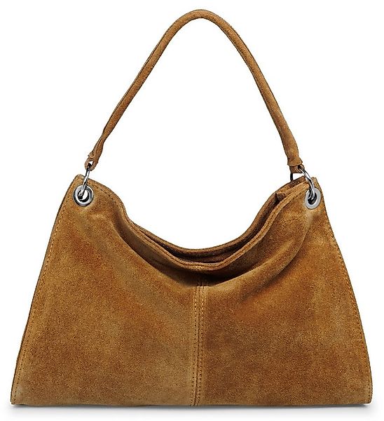 Caspar Schultertasche Damen Veloursleder Handtasche Klassisch - PREMIUM LIN günstig online kaufen