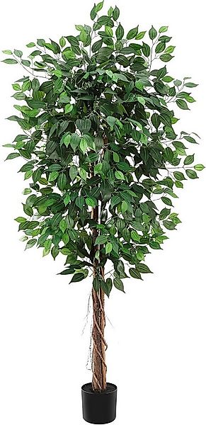 Kunstbaum Kunstpflanze Ficus,Mit NatüRlichem Holzstamm& Naturgetreue BläTte günstig online kaufen