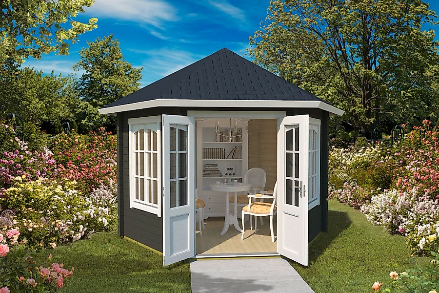 Nordic Holz Gartenhaus "Pavillon RIVERA 44" günstig online kaufen