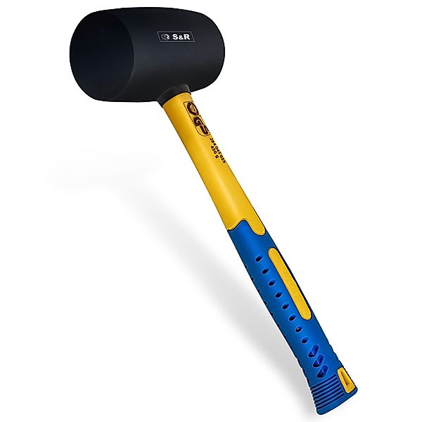 S&R Gummihammer Schwarz 450g aus Naturkautschuk günstig online kaufen