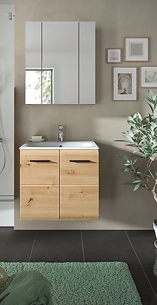 furnling Badmöbel-Set Ivy, (2-St., Spiegelschrank, Waschbeckenunterschrank günstig online kaufen