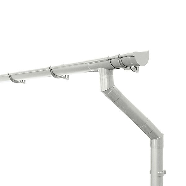 Inefa Dachrinnen Set PVC 6m NW 125 Halbrundrinne Gartenhaus Weiß günstig online kaufen