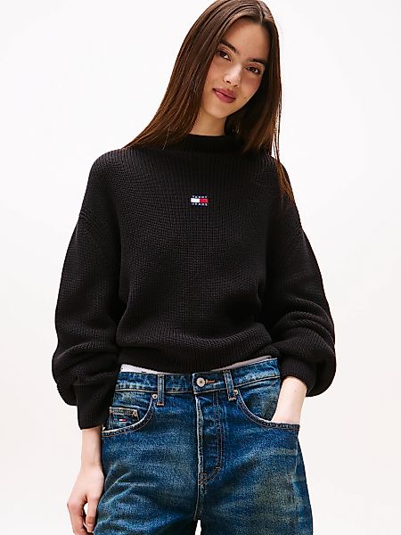 Tommy Jeans Stehkragenpullover "TJW MOCKNECK BADGE SWEATER" günstig online kaufen