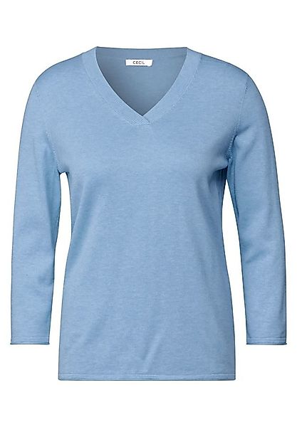 CECIL V-Ausschnitt-Pullover –  Feinstrickpullover aus Baumwollmix günstig online kaufen